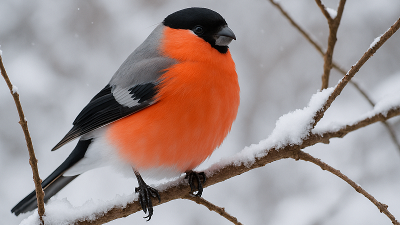 Снегирей — предвестников зимы впервые в сезоне заметили в подмосковной Балашихе