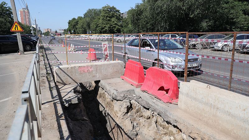 В Краснодаре по ул. Старокубанской до сентября обновят сети водоснабжения