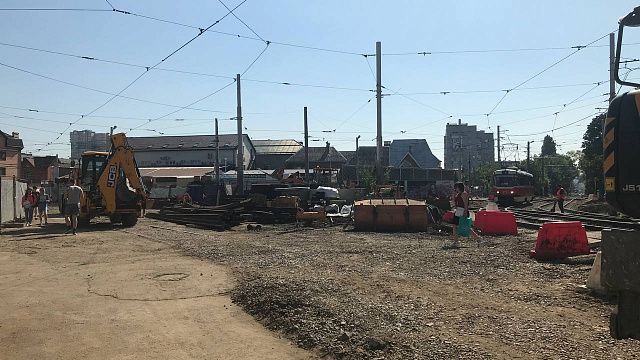 Начался третий этап модернизации трамвайного узла на ул. Московской 
