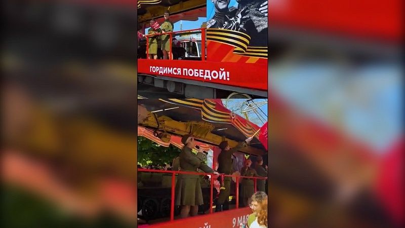 «Трамвай Победы» с творческими коллективами начал курсировать по Краснодару