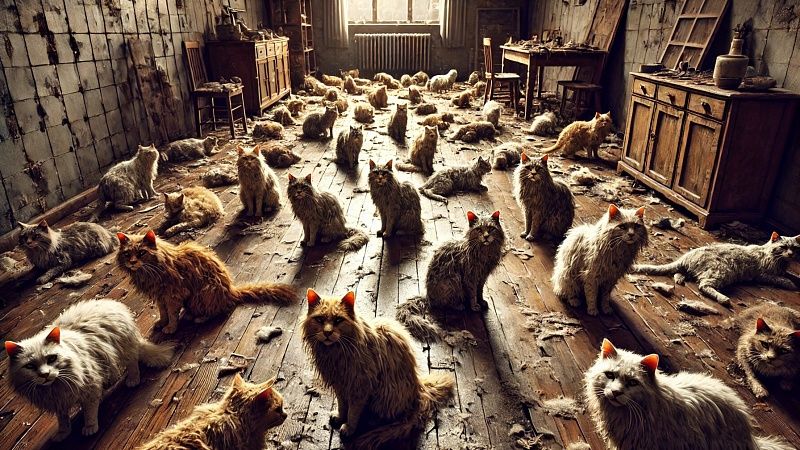 Квартиру с 20 кошками и телом их хозяина нашли на ГМР в Краснодаре