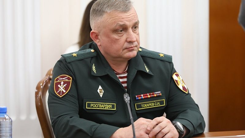 Кондратьев представил нового руководителя управления Росгвардии Кубани Токарева