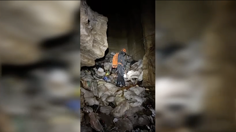 Подземную свалку с токсичными отходами обнаружили спелеологи в пещере под Сочи