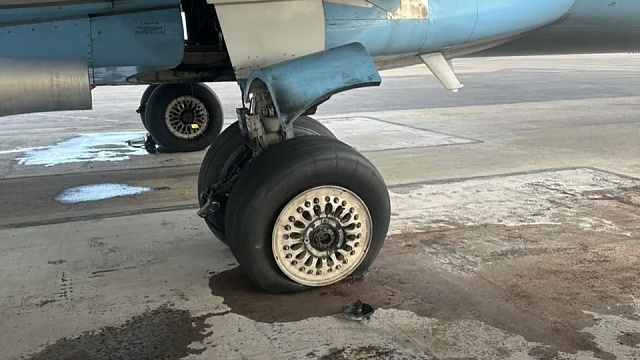 Прокуратура проверяет поломку шасси самолёта в аэропорту Краснодара