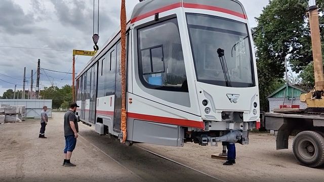Еще два трамвая прибыли в Краснодар по концессионному соглашению