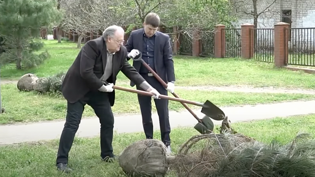 Краснодарцы высадили деревья в память о погибших в годы Великой Отечественной войны