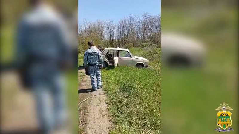 Пьяный мужчина угнал «Жигули» и улетел в овраг в Брюховецком районе