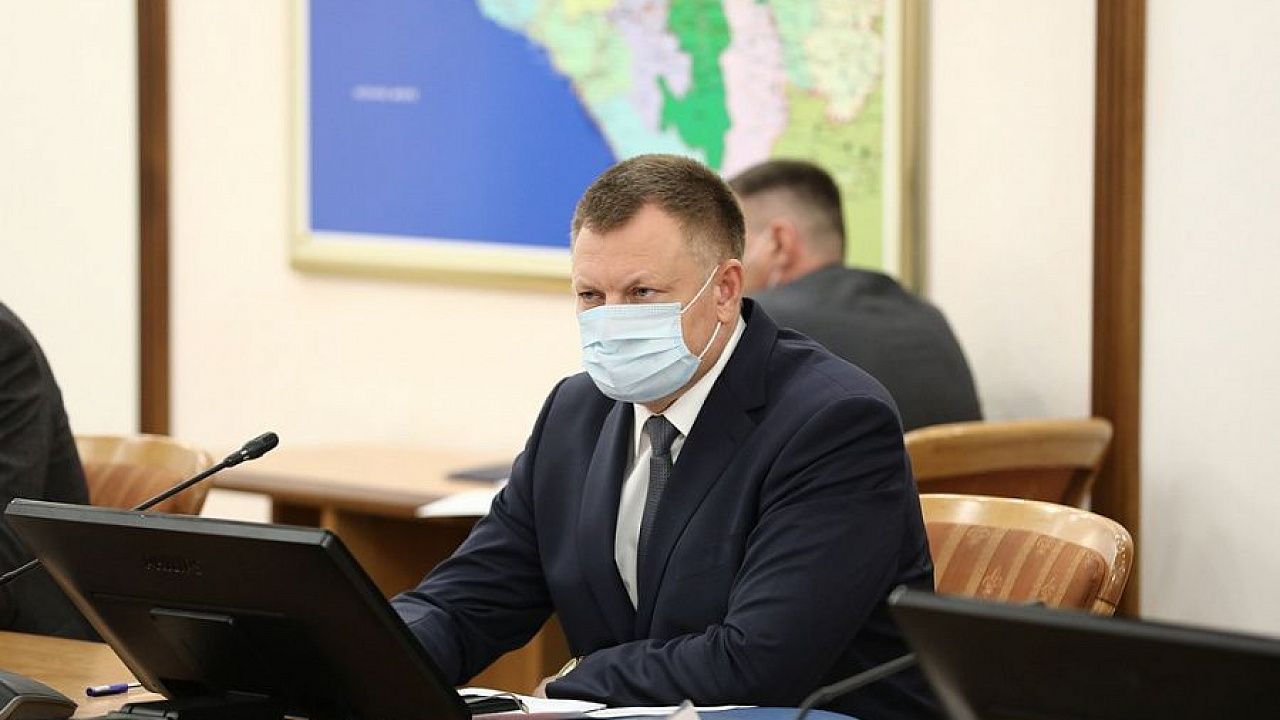 Прокурор Краснодарского края Сергей Табельский во время координационного совещания
