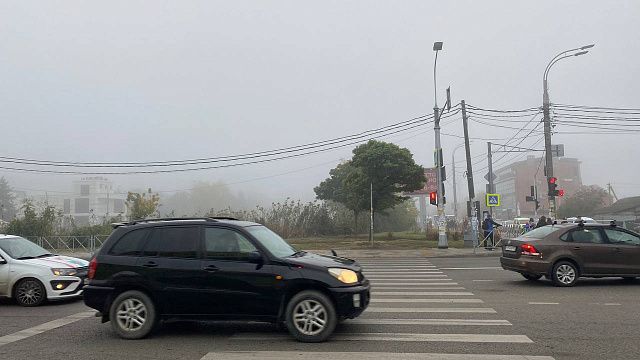 В среду утром Краснодар накрыл густой туман