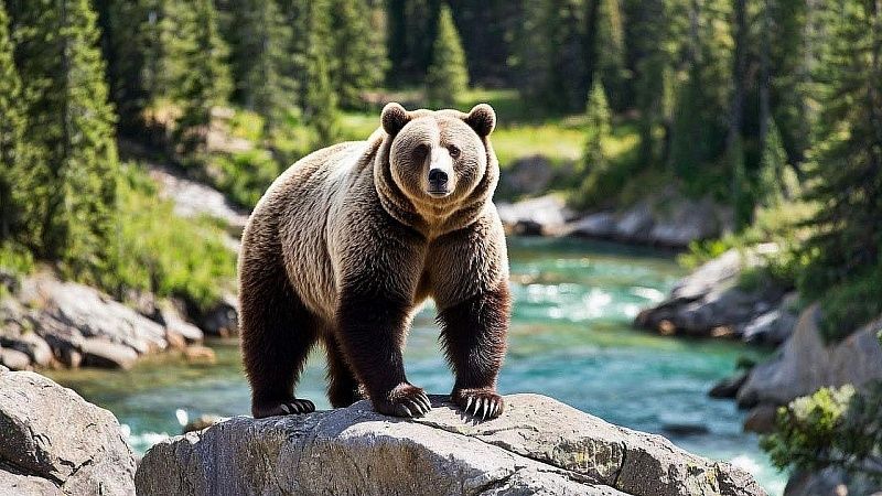 Медведь пришел в школу и напугал ее учеников и руководство в Приморском крае