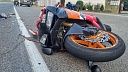 Житель Краснодара попал в ДТП на мотоцикле по пути к морю 