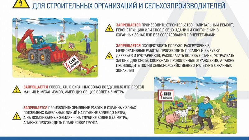 Краснодарские электросети напоминают аграриям о соблюдении мер безопасности  при полевых работах вблизи ЛЭП