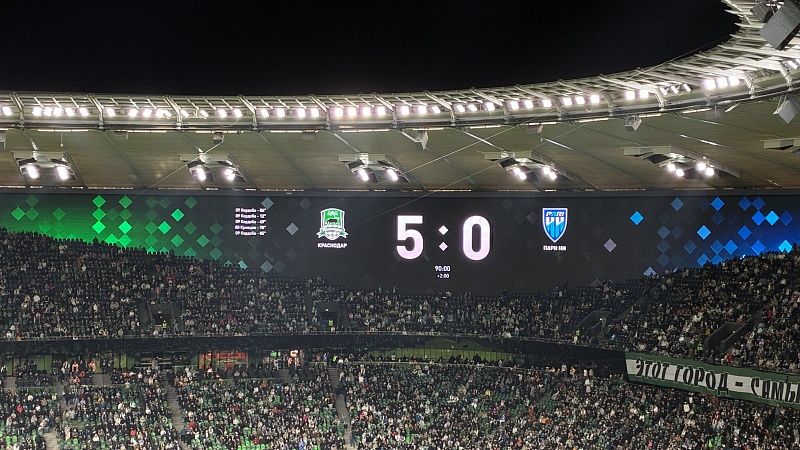 «Краснодар» разгромил «Пари НН» со счётом 5:0 в 22-м туре РПЛ