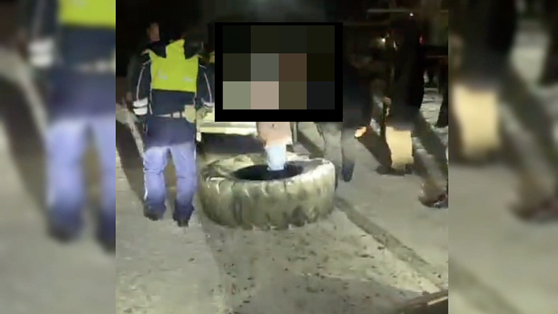 Водитель «шестерки» катал пассажиров на огромной покрышке в поселке на Кубани