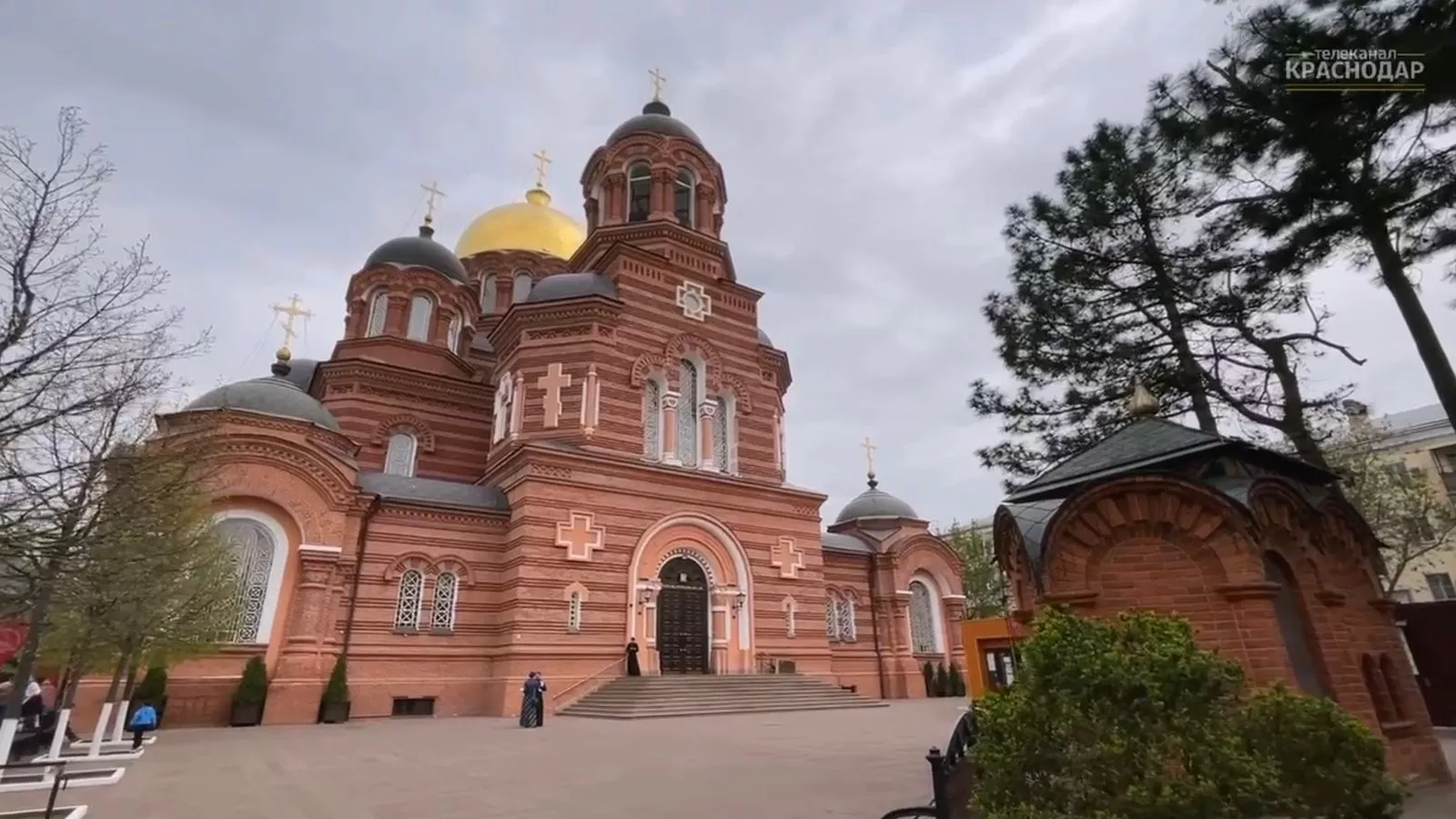 Екатерининский собор Краснодар зимой