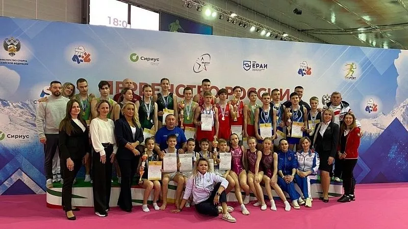 Краснодарские батутисты завоевали 7 наград на первенстве России 