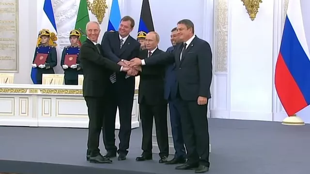 В Кремле подписали договоры о вхождении в состав России новых территорий