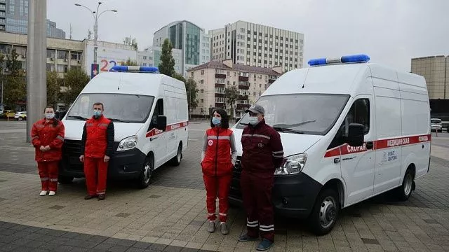 Три новых автомобиля получила Краснодарская клиническая больница скорой медицинской помощи